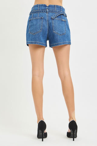 Miles Slouchy Belted Shorts-Shorts-Risen-Summit Lane Boutique, Women's Apparel and Gifts located in Grand Rapids, MI