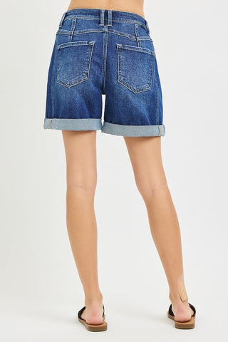Seabreeze High Rise Denim Shorts-Shorts-Risen-Summit Lane Boutique, Women's Apparel and Gifts located in Grand Rapids, MI