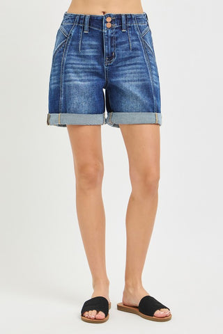Seabreeze High Rise Denim Shorts-Shorts-Risen-Summit Lane Boutique, Women's Apparel and Gifts located in Grand Rapids, MI