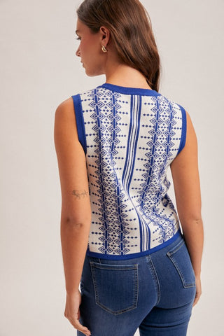 Paris Sleeveless Sweater-Sleeveless-Hem & Thread-Summit Lane Boutique, Women's Apparel and Gifts located in Grand Rapids, MI