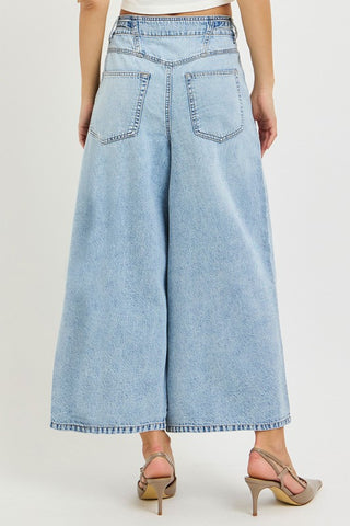 Spencer Cropped Wide Leg-Jeans-Risen-Summit Lane Boutique, Women's Apparel and Gifts located in Grand Rapids, MI