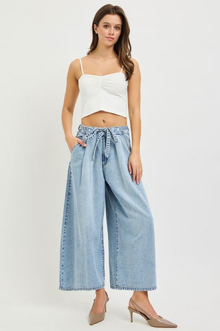 Spencer Cropped Wide Leg-Jeans-Risen-Summit Lane Boutique, Women's Apparel and Gifts located in Grand Rapids, MI