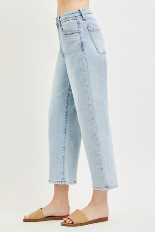 Landry Barrel Jeans-Jeans-Risen-Summit Lane Boutique, Women's Apparel and Gifts located in Grand Rapids, MI