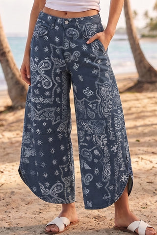 Bandana Tulip Denim Pants