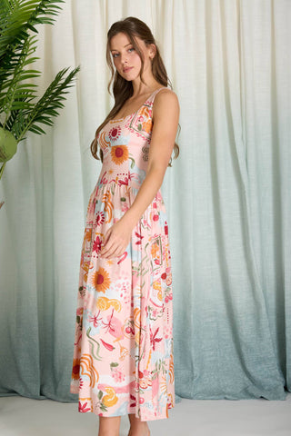 Sunny State Midi Dress-Dresses-Blu Pepper-Summit Lane Boutique, Women's Apparel and Gifts located in Grand Rapids, MI