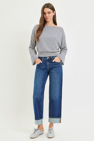 The Cohen Slouchy Boyfriend Jeans-Jeans-Risen-Summit Lane Boutique, Women's Apparel and Gifts located in Grand Rapids, MI