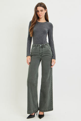 The Collin Wide Leg Jeans-Jeans-Risen-Summit Lane Boutique, Women's Apparel and Gifts located in Grand Rapids, MI
