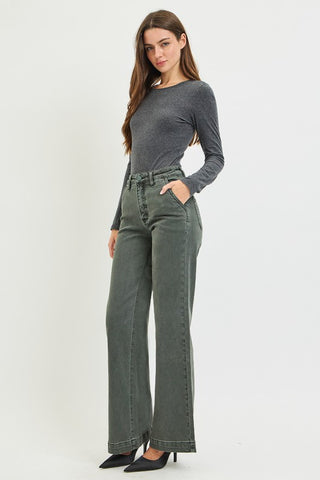 The Collin Wide Leg Jeans-Jeans-Risen-Summit Lane Boutique, Women's Apparel and Gifts located in Grand Rapids, MI
