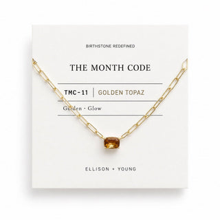 The Month Code Birthstone Necklace Collection-Necklaces-Ellison+Young-Summit Lane Boutique, Women's Apparel and Gifts located in Grand Rapids, MI