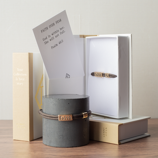 Sentiment Bracelet – Faith | Espresso Brown Cord | Grad Gift-Bracelets-Lenny & Eva-Summit Lane Boutique, Women's Apparel and Gifts located in Grand Rapids, MI