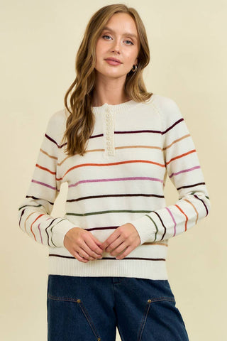 Hattie Henley Sweater-Sweaters-Doe and Rae-Summit Lane Boutique, Women's Apparel and Gifts located in Grand Rapids, MI