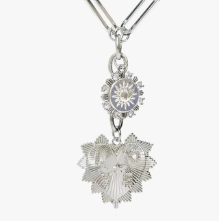 LOVE - HEART Celestial Lariat Necklace 14K CZ- Charm-Necklaces-HoopLa Style-Summit Lane Boutique, Women's Apparel and Gifts located in Grand Rapids, MI