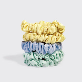 Ruched Satin Scrunchies 5pc Set - Multi-color-Hair Accessories-KITSCH-Summit Lane Boutique, Women's Apparel and Gifts located in Grand Rapids, MI