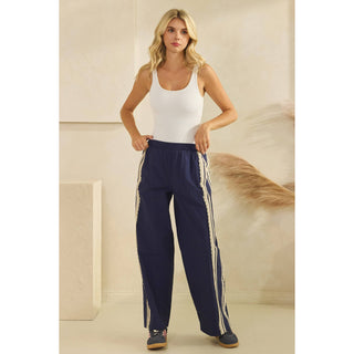 Paisley Track Pants-Lounge Pants-Veveret-Summit Lane Boutique, Women's Apparel and Gifts located in Grand Rapids, MI