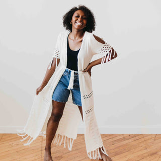 Camila Crochet Kimono-Cardigans-Pretty Simple-Summit Lane Boutique, Women's Apparel and Gifts located in Grand Rapids, MI