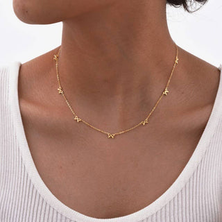 TARNISH FREE BOW NECKLACE-Necklaces-JOSSLYN by wall to wall-Summit Lane Boutique, Women's Apparel and Gifts located in Grand Rapids, MI