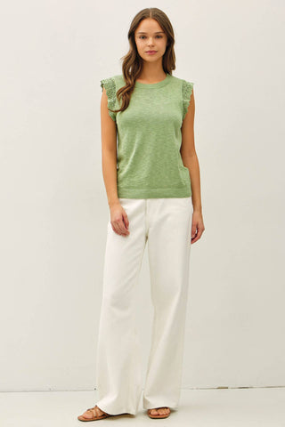 Jennie Cap Sleeve Top-Sleeveless-Be Cool-Summit Lane Boutique, Women's Apparel and Gifts located in Grand Rapids, MI