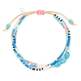 Mixed Media Bracelet - Sky/Turquoise/Silver-Scout Curated Wears-Summit Lane Boutique, Women's Apparel and Gifts located in Grand Rapids, MI