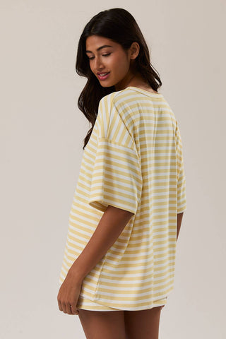 Stevie Striped Top-Short Sleeves-LE LIS-Summit Lane Boutique, Women's Apparel and Gifts located in Grand Rapids, MI