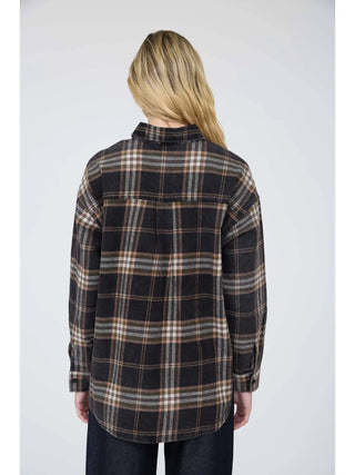 The Berkley Cotton Plaid Shirt-Long Sleeve Shirt-J.O.A-Summit Lane Boutique, Women's Apparel and Gifts located in Grand Rapids, MI