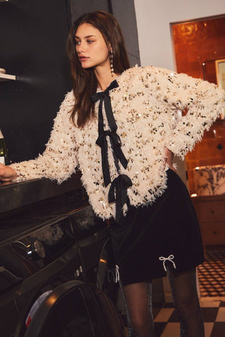 Holly Shaggy Textured Cardigan-Cardigans-Oddi-Summit Lane Boutique, Women's Apparel and Gifts located in Grand Rapids, MI