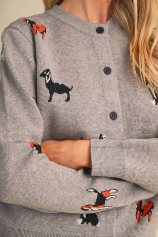 Puppy Love Knit Cardigan-Cardigans-&MERCI-Summit Lane Boutique, Women's Apparel and Gifts located in Grand Rapids, MI