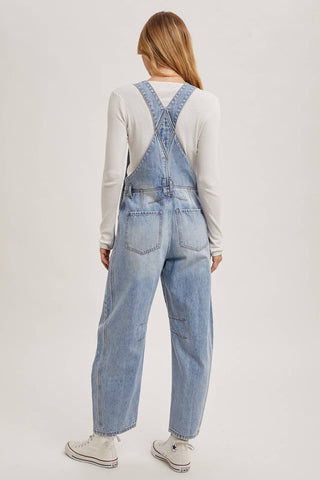 Harper Barrel Overalls-Jeans-Bluivy-Summit Lane Boutique, Women's Apparel and Gifts located in Grand Rapids, MI