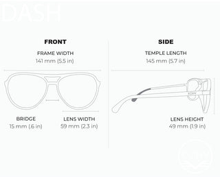 DASH MANGO Polarized Active Soft Rubber Aviator Sunglasses-Sunglasses-Kohv Eyewear-Summit Lane Boutique, Women's Apparel and Gifts located in Grand Rapids, MI