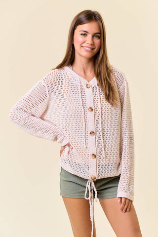 Bobbi Open Knit Sweater-Cardigans-Doe and Rae-Summit Lane Boutique, Women's Apparel and Gifts located in Grand Rapids, MI