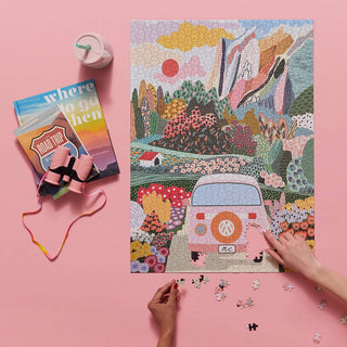 Road Trip | 1000 Piece Jigsaw Puzzle-Puzzles-WerkShoppe-Summit Lane Boutique, Women's Apparel and Gifts located in Grand Rapids, MI