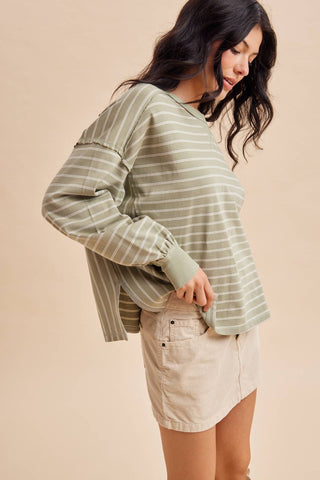 Hadley Striped Pullover-Long Sleeves-In Loom-Summit Lane Boutique, Women's Apparel and Gifts located in Grand Rapids, MI