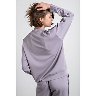 Freya Top with Satin Detail-Long Sleeves-Rae Mode-Summit Lane Boutique, Women's Apparel and Gifts located in Grand Rapids, MI