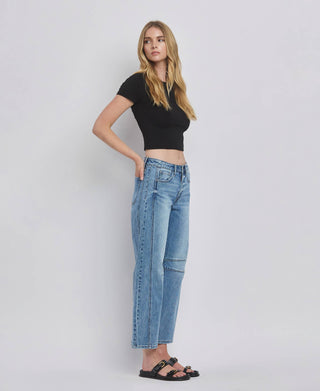 Kate II Barrel Leg-Jeans-VERVET by FLYING MONKEY-Summit Lane Boutique, Women's Apparel and Gifts located in Grand Rapids, MI