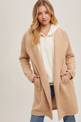 Sally Long Line Jacket-Jackets-Bluivy-Summit Lane Boutique, Women's Apparel and Gifts located in Grand Rapids, MI