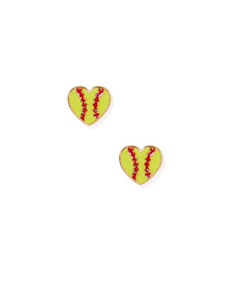 Screwback Stud Earrings - Softball-Earrings-LINNY CO-Summit Lane Boutique, Women's Apparel and Gifts located in Grand Rapids, MI
