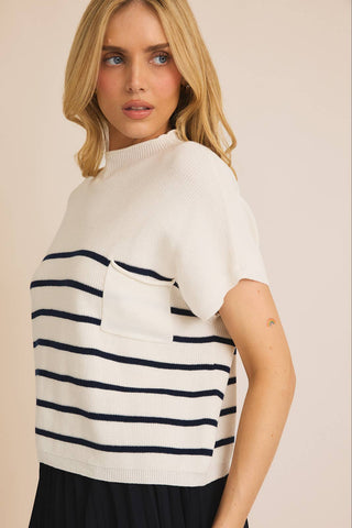 Dani Sweater Top-Short Sleeves-GILLI-Summit Lane Boutique, Women's Apparel and Gifts located in Grand Rapids, MI