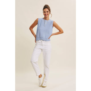 Bow Back Sweater Top-Sleeveless-in february-Summit Lane Boutique, Women's Apparel and Gifts located in Grand Rapids, MI