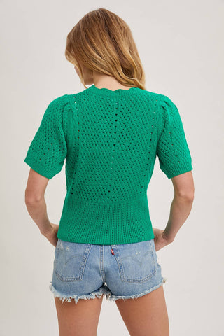 Carmen Short Sleeve Cardigan-Short Sleeves-Bluivy-Summit Lane Boutique, Women's Apparel and Gifts located in Grand Rapids, MI