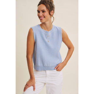 Bow Back Sweater Top-Sleeveless-in february-Summit Lane Boutique, Women's Apparel and Gifts located in Grand Rapids, MI