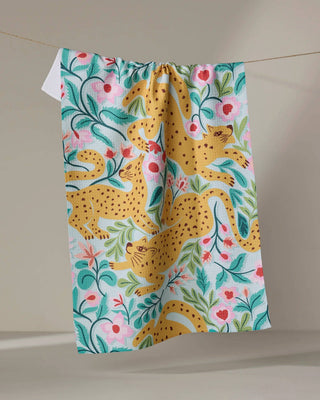 Cheetah Haven Tea Towel-Kitchen Towel-Geometry-Summit Lane Boutique, Women's Apparel and Gifts located in Grand Rapids, MI