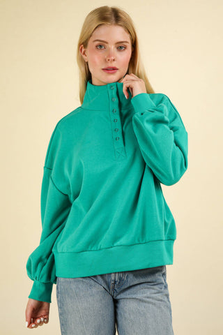 Hannah Balloon Sleeve Pullover-pullover-VERY J-Summit Lane Boutique, Women's Apparel and Gifts located in Grand Rapids, MI