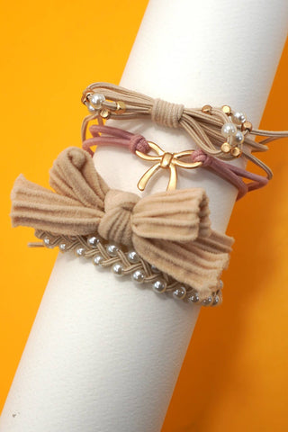 BOHO DUAL FUNCTION KNOT BRACELET HAIR TIES-Hair Accessories-JOSSLYN by wall to wall-Summit Lane Boutique, Women's Apparel and Gifts located in Grand Rapids, MI