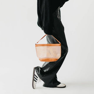 Bryce Woven Bucket Bag-Purse-Pretty Simple-Summit Lane Boutique, Women's Apparel and Gifts located in Grand Rapids, MI