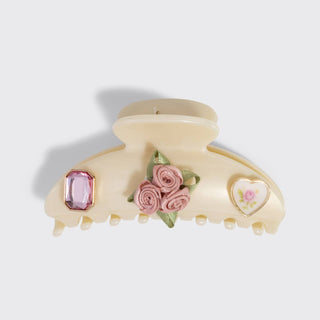 KitschPop™️Curved Claw Clip 7pc Set Vintage- Pearlized Cream-Hair Accessories-KITSCH-Summit Lane Boutique, Women's Apparel and Gifts located in Grand Rapids, MI