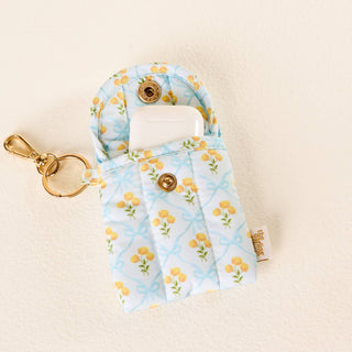 Puffy Earbud Case Keychain-Marigold Lane Blue-Travel Accessories-The Darling Effect-Summit Lane Boutique, Women's Apparel and Gifts located in Grand Rapids, MI