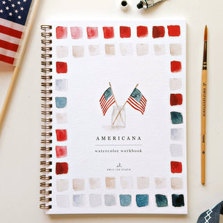 Americana watercolor workbook-Stationary-emily lex studio-Summit Lane Boutique, Women's Apparel and Gifts located in Grand Rapids, MI