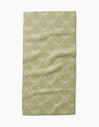 Lattice Bows Bar Towel-Kitchen Towel-Geometry-Summit Lane Boutique, Women's Apparel and Gifts located in Grand Rapids, MI