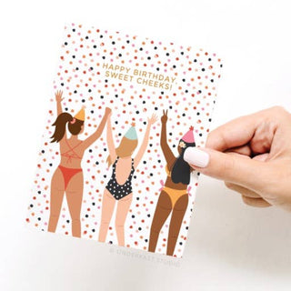 Happy Birthday Sweet Cheeks Greeting Card-Greeting Cards-Onderkast Studio-Summit Lane Boutique, Women's Apparel and Gifts located in Grand Rapids, MI