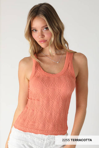 Reversible Lace Textured Tank Top-Tank Top-NIKIBIKI-Summit Lane Boutique, Women's Apparel and Gifts located in Grand Rapids, MI