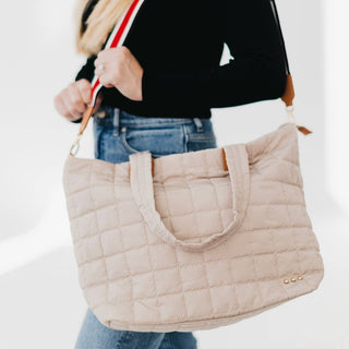 Day Dreamer Quilted Tote Bag-Tote Bag-Pretty Simple-Summit Lane Boutique, Women's Apparel and Gifts located in Grand Rapids, MI